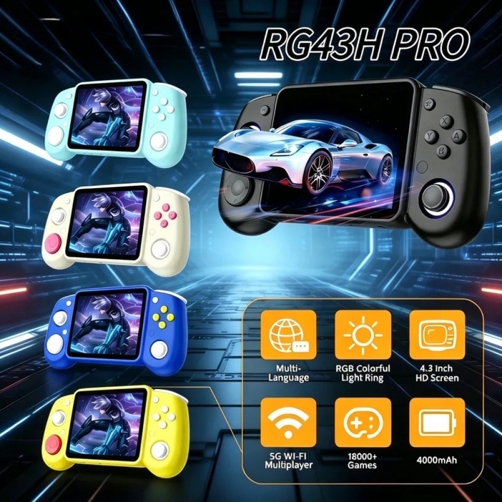 Console Retro Gaming Portable - RG43H Pro Portable Retro Handheld Game