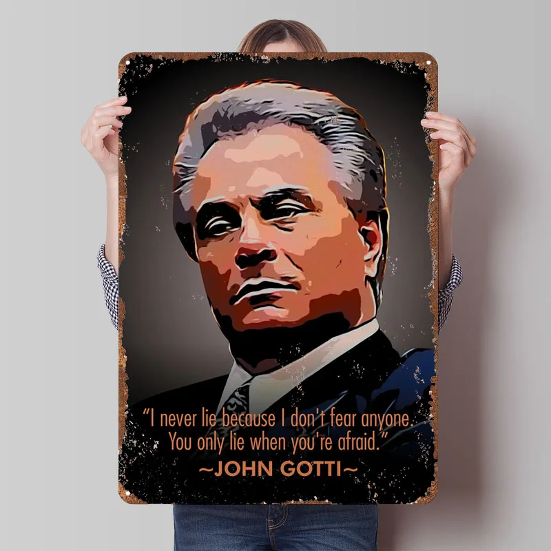 Retro Gaming Quotes - John Gotti Modern Popculture Quotes Metal