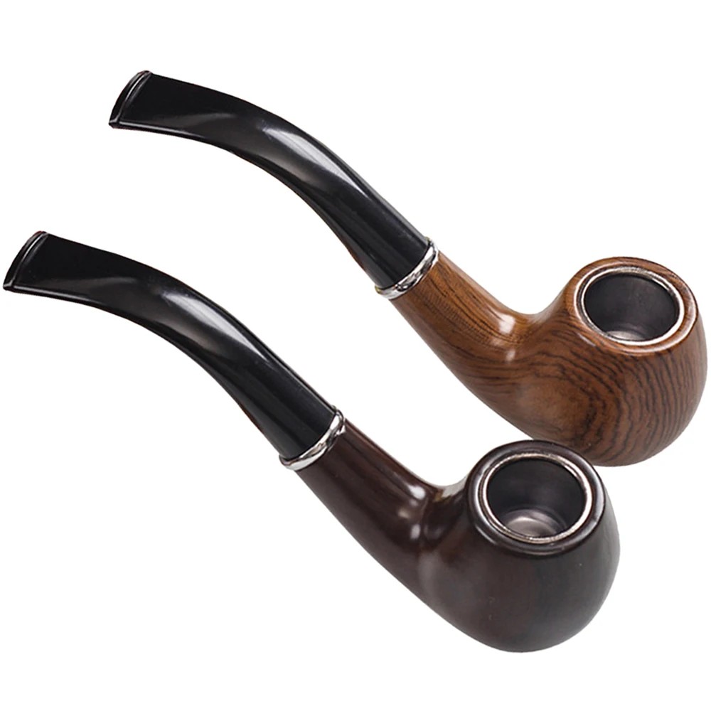 Console Retro Gaming Portable - Retro Resin Ebony Smoking Pipe Curved