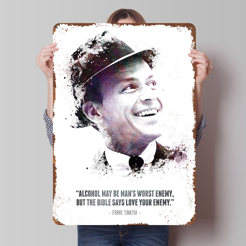Retro Gaming Quotes - Frank Sinatra and His Quote. Metal
