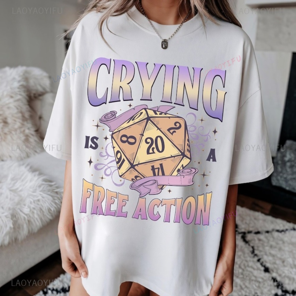 Funny DnD Crying Is A Free Act - Retro Gaming Fun ulasan dan harga