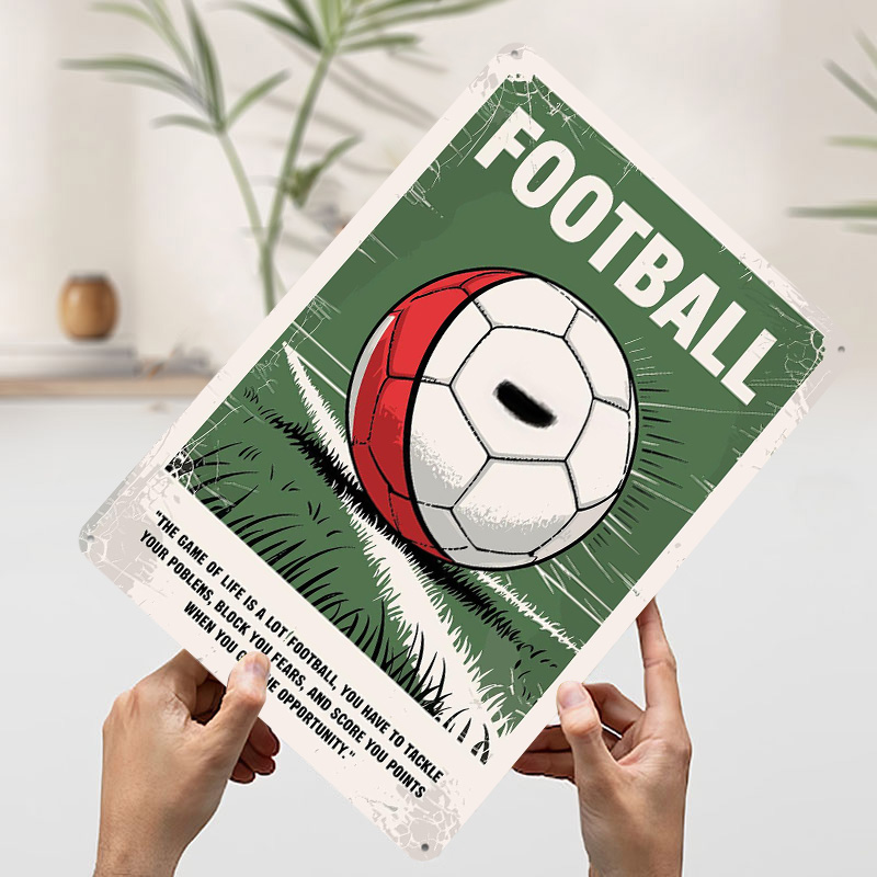 Soccer Ball Quotes Poster Cust - Retro Gaming Quotes ulasan dan harga