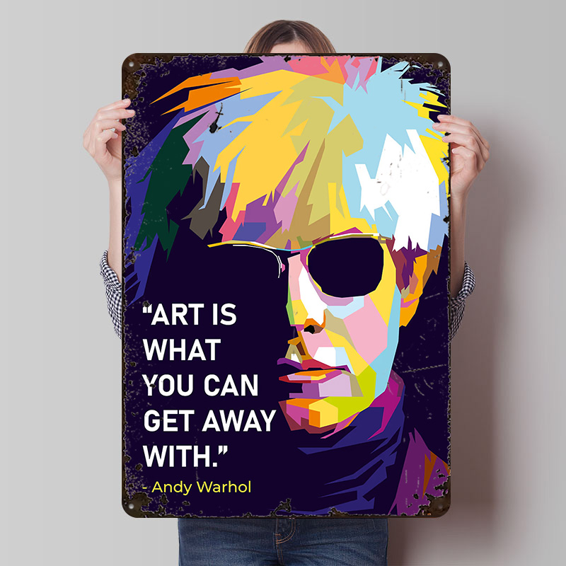 Andy Warhol Quote Poster Custo - Retro Gaming Quotes ulasan dan harga