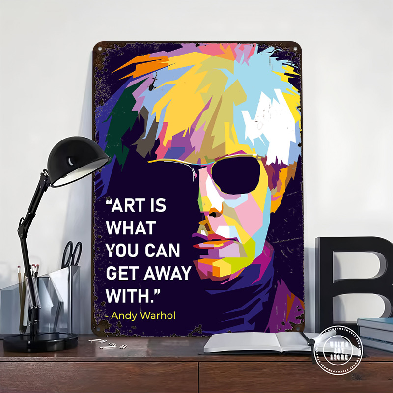 Andy Warhol Quote Poster Custo - Retro Gaming Quotes ulasan dan harga