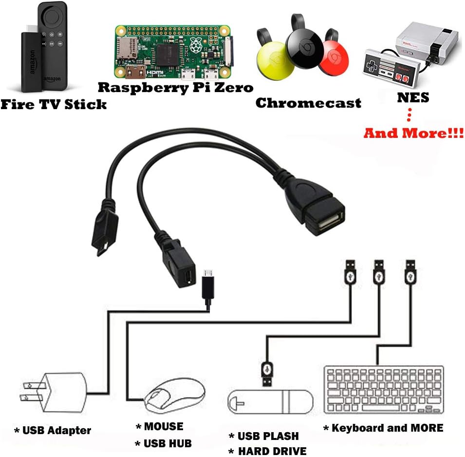 2-in-1 Micro USB OTG Power Cab - Retro Gaming Usb Stick ulasan dan harga