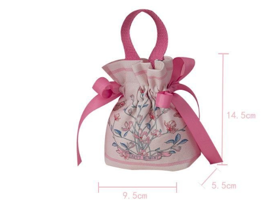 Retro Floral Drawstring Candy  - Console Retro Gaming Portable ulasan dan harga
