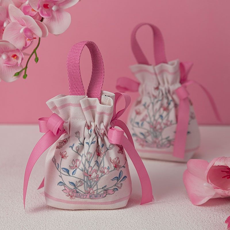 Retro Floral Pattern Drawstrin - Console Retro Gaming Portable ulasan dan harga
