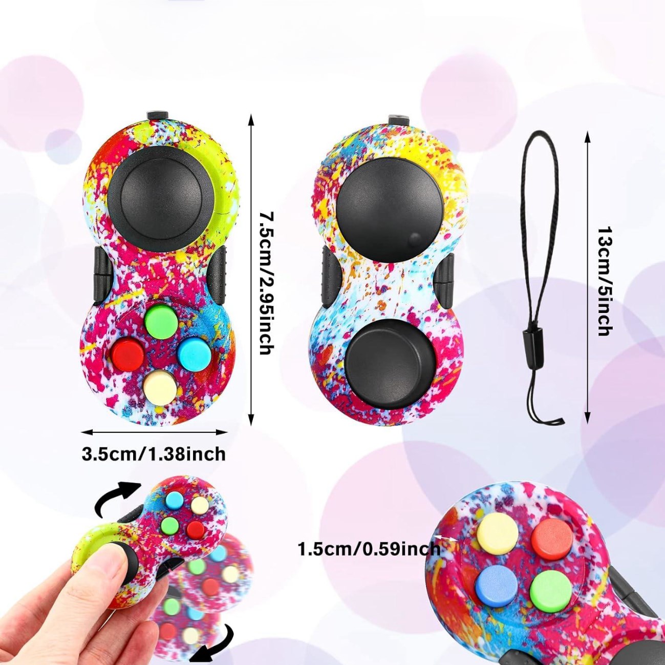 Fidget Pad Retro Classic Fidge - Console Retro Gaming Portable ulasan dan harga