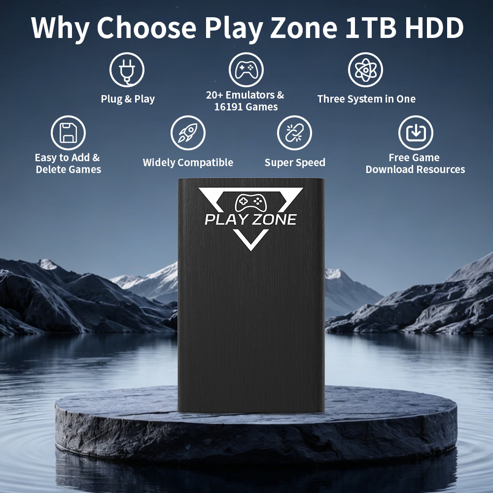 Play Zone 1TB Portable Gaming  - Retro Gaming Download ulasan dan harga