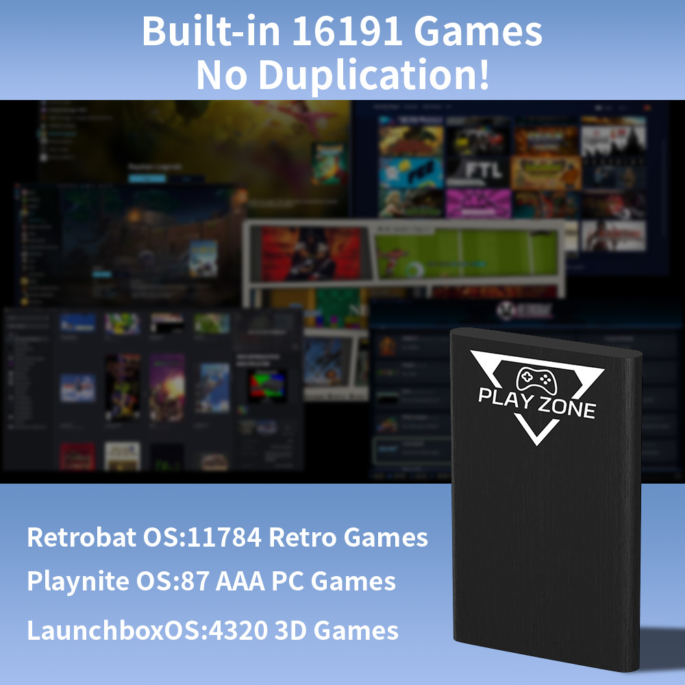 Play Zone 1TB Portable Gaming  - Retro Gaming Download ulasan dan harga