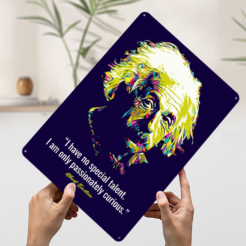 Quotes Albert Einstein Metal P - Retro Gaming Quotes ulasan dan harga