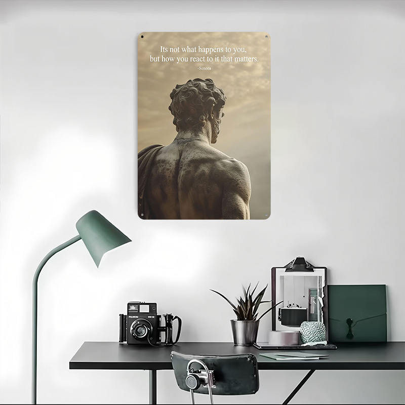 Seneca Stoic Quote Tinplate Po - Retro Gaming Quotes ulasan dan harga