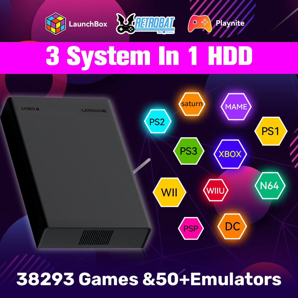 500G Retro Gaming HDD Video Ga - Retro Gaming Ps3 ulasan dan harga