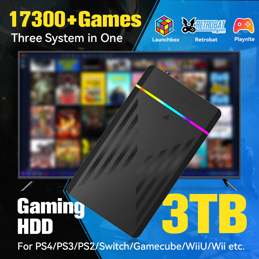 3TB Portable Gaming HDD Launch - Retro Gaming Download ulasan dan harga